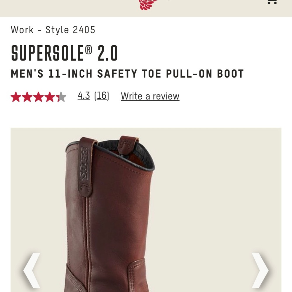 Redwing boots size 9